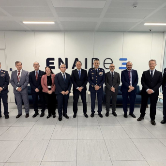 Enaire acoge en el centro de Madrid una reunión con el jefe de Estado Mayor del Ejército del Aire y del Espacio. ENAIRE