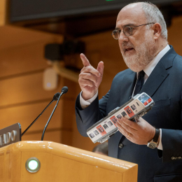 El portavoz de Junts en el Senado, Eduard Pujol DIEGO RADAMES