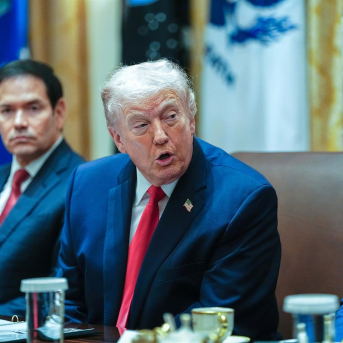 El presidente de EEUU, Donald Trump, durante una reunión de su gabinete Europa Press/Contacto/Aaron Schwartz - Pool via CN