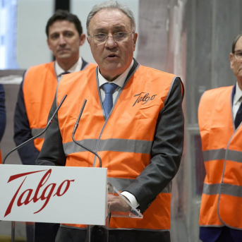 El presidente de Sidenor, José Antonio Jainaga, interviene durante su visita a las instalaciones de la empresa Talgo Carlos González - Europa Press El presidente de Sidenor, José Antonio Jainaga, interviene durante su visita a las instalaciones de la empresa Talgo Carlos González - Europa Press