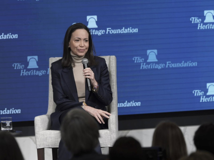 La opositora venezolana María Corina Machado.  Briant Mendez, Briant Mendez / Zuma Press / Contac