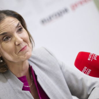 La portavoz del PSOE en el Ayuntamiento y exministra Reyes Maroto durante una entrevista para Europa Press Jesús Hellín - Europa Press