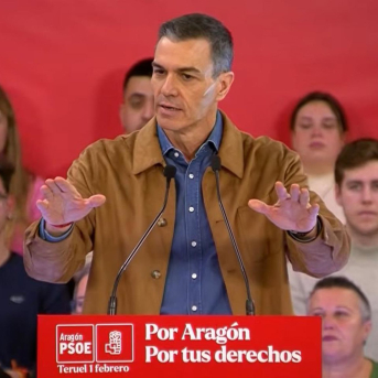 El presidente del Gobierno, Pedro Sánchez, en un acto del PSOE en Teruel EUROPA PRESS El presidente del Gobierno, Pedro Sánchez, en un acto del PSOE en Teruel EUROPA PRESS