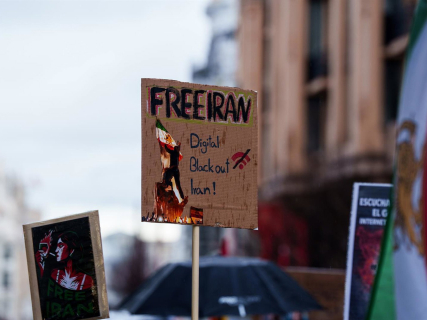 Imagen de archivo de manifestación en Madrid a favor de las protestas en Irán  Matias Chiofalo - Europa Press