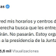 Captura del mensaje de denuncia del candidato de Podemos. X