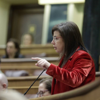 La diputada Ana Vázquez, portavoz de Interior del PP, en el hemiciclo CONGRESO