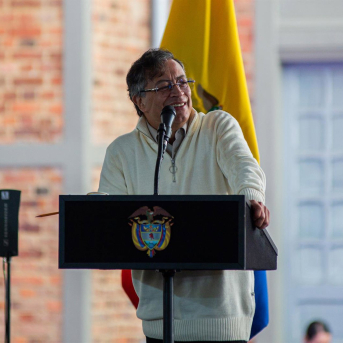 El presidente de Colombia, Gustavo Petro, en un acto en Bogotá  Europa Press/Contacto/Sebastian Barros