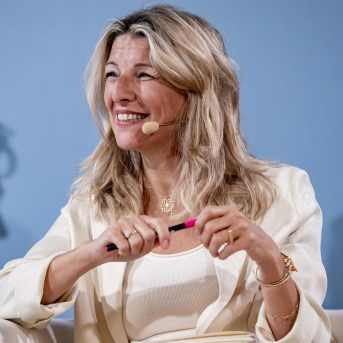 La vicepresidenta segunda y ministra de Trabajo, Yolanda Díaz A. Pérez Meca - Europa Press