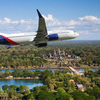 New Boeing customer, Air Cambodia, orders up to 20 737 MAX jets that will fly in the airline’s new livery. HAND-OUT New Boeing customer, Air Cambodia, orders up to 20 737 MAX jets that will fly in the airline’s new livery. HAND-OUT