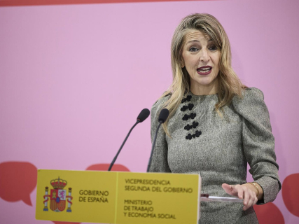 La vicepresidenta segunda del Gobierno y ministra de Trabajo y Economía Social, Yolanda Díaz Jesús Hellín - Europa Press