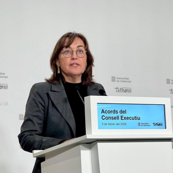 La consellera de Territorio, Vivienda y Transición Ecológica y portavoz de la Generalitat, Sílvia Paneque, en una rueda de prensa tras el Consell Executiu EUROPA PRESS