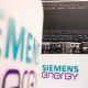 Logo de Siemens Energy en la Bolsa de Fráncfort (Alemania). Frank Rumpenhorst/dpa