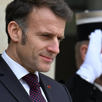 El presidente francés, Emmanuel Macron, en un acto en el Eliseo.  Europa Press/Contacto/Lionel Urman