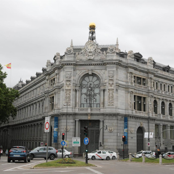 Sede del Banco de España el día que ha publicado su informe anual, a 13 de mayo de 2021, en Madrid (España). Isabel Infantes - Europa Press Sede del Banco de España el día que ha publicado su informe anual, a 13 de mayo de 2021, en Madrid (España). Isabel Infantes - Europa Press