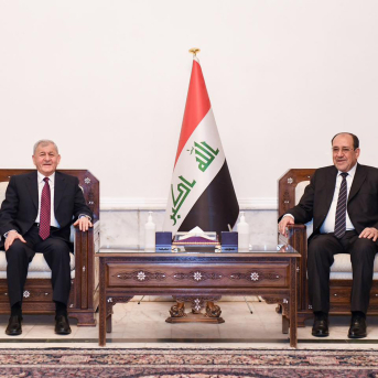 El presidente de Irak, Abdul Latif Rashid (derecha), junto al candidato a primer ministro Nuri al Maliki Europa Press/Contacto/Iraqi Presidency Office El presidente de Irak, Abdul Latif Rashid (derecha), junto al candidato a primer ministro Nuri al Maliki Europa Press/Contacto/Iraqi Presidency Office