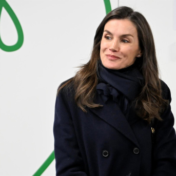 La Reina Letizia en una reunión de trabajo de la AECC en la sede de la Asociación en Madrid. EUROPA PRESS