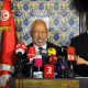 El líder del partido islamista Ennahda, Rachid Ghanuchi, durante una rueda de prensa en la capital de Túnez (archivo) Chokri Mahjoub/ZUMA Wire/dpa