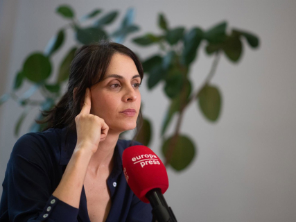 La portavoz de Más Madrid en el Ayuntamiento de Madrid, Rita Maestre, en una entrevista con Europa Press. EUROPA PRESS