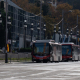 Dos autobuses, a 13 de diciembre de 2024, en Barcelona, Catalunya (España). David Zorrakino - Europa Press
