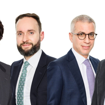 El equipo directivo de Delin Property: Isaac Núñez, Duncan Jarvis, Raffi Killian y Nick Martin DELIN PROPERTY