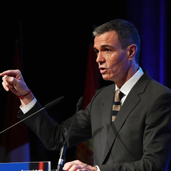 El presidente del Gobierno, Pedro Sánchez, clausura el VIII Congreso Nacional de Industria, a 5 de febrero de 2026, en Bilbao, País Vasco (España). H.Bilbao - Europa Press