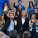 El presidente del PP, Alberto Núñez Feijóo (i) y el presidente aragonés y candidato a la reelección, Jorge Azcón (d), durante la clausura de un mitin Javier Escriche - Europa Press