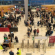 06 February 2026, Berlin: Passengers waiting at the capital's BER airport. Air traffic at BER Airport is restricted due to the weather. Photo: Carsten Koall/dpa Carsten Koall/dpa