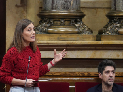 La presidenta del grupo de los Comuns, Jéssica Albiach, en una imagen de archivo en el Parlament David Zorrakino - Europa Press