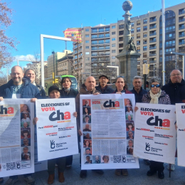 Profesionales  de la cultura piden el voto para Chunta Aragonesista (CHA). RECORTES CERO