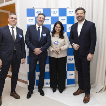 El equipo fundador de LIDE España. LIDE