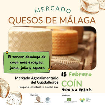 El Mercado de Quesos de Málaga vuelve a Coín este domingo 15 de febrero