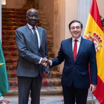 José Manuel Albares  Mohamed Salem Uld Merzug MINISTERIO DE ASUNTOS EXTERIORES Y DE COOPERACIÓN