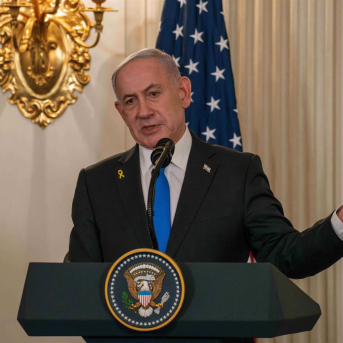 El primer ministro israelí, Benjamin Netanyahu, durante una visita a la Casa Blanca Europa Press/Contacto/Joey Sussman