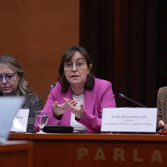 Paneque esta semana en el Parlament hablando de Rodalies David Zorrakino - Europa Press