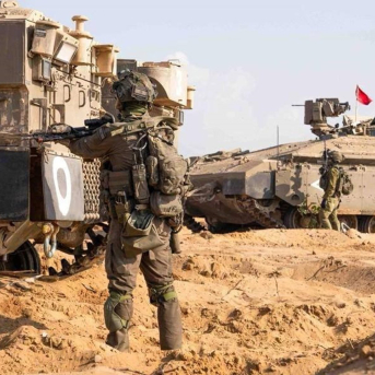 Soldados y vehículos militares israelíes en la Franja de Gaza (archivo) FUERZAS ARMADAS DE ISRAEL Soldados y vehículos militares israelíes en la Franja de Gaza (archivo) FUERZAS ARMADAS DE ISRAEL