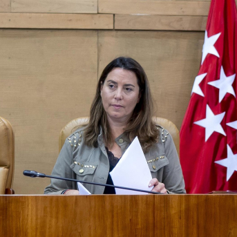 La vicepresidenta primera de la Asamblea de Madrid, Ana Millán, durante un pleno en la Asamblea de Madrid Alberto Ortega - Europa Press