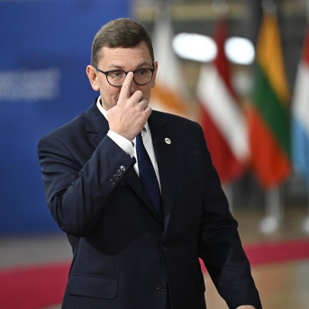 El primer ministro de Estonia, Kristen Michal, en el marco de un Consejo Europeo en Bruselas. Europa Press/Contacto/Wiktor Dabkowski El primer ministro de Estonia, Kristen Michal, en el marco de un Consejo Europeo en Bruselas. Europa Press/Contacto/Wiktor Dabkowski