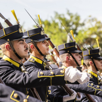 Militares griegos participan en un desfile del Ejército en Atenas. Europa Press/Contacto/Giannis Papanikos Militares griegos participan en un desfile del Ejército en Atenas. Europa Press/Contacto/Giannis Papanikos