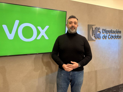 El portavoz de Vox en la Diputación de Córdoba, Rafael Saco. VOX