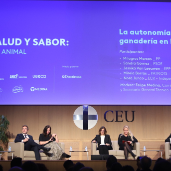 Imagen del debate moderado por Felipe Medina, miembro del Comité Económico y Social Europeo