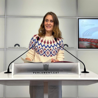La presidenta de los Comuns en el Parlament Jéssica Albiach, en una rueda de prensa EUROPA PRESS La presidenta de los Comuns en el Parlament Jéssica Albiach, en una rueda de prensa EUROPA PRESS