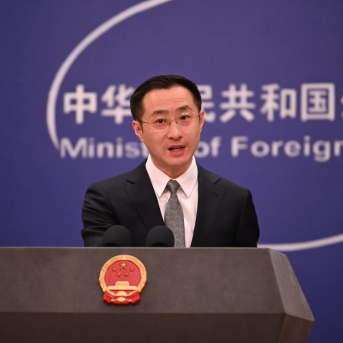 Lin Jian, portavoz del Ministerio de Exteriores de China. Johannes Neudecker/dpa