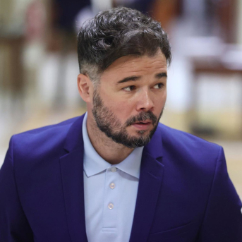 El portavoz de Esquerra Republicana (ERC) en el Congreso, Gabriel Rufián, a su llegada a una Junta de Portavoces, en el Congreso de los Diputados, a 21 de junio de 2022, en Madrid (España). Eduardo Parra - Europa Press
