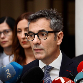 El ministro de la Presidencia, Relaciones con las Cortes y Memoria Democrática, Félix Bolaños, en Málaga ALEX ZEA-EUROPA PRESS