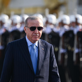 El presidente turco, Recep Tayyip Erdogan, en un acto militar en Turquía. Europa Press/Contacto/Turkish presidency