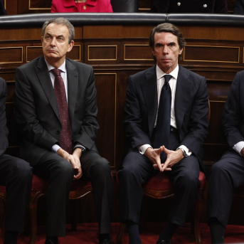 Los ex presidentes del Gobierno durante el 40º aniversario de la Constitución Los ex presidentes del Gobierno durante el 40º aniversario de la Constitución