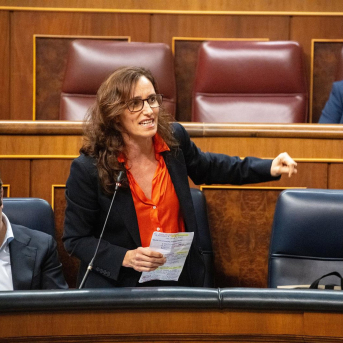 Imagen de archivo de la ministra de Sanidad, Mónica García. Gabriel Luengas - Europa Press