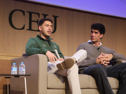 Jorge Lengua, Chef de los restaurantes Llavor y La Suculenta y Alex Puig, presidente y cofundador de VICIO