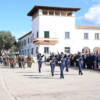 Desfile militar por el 75º aniversario de la base aérea de Son Sant Joan. EJÉRCITO DEL AIRE