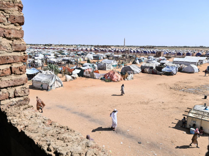 Desplazados sudaneses en el campamento de Al Mina Al Muwahad, en la capital de Kordofán Norte, El Obeid (archivo) ABDULMONAM EASSA/MSF